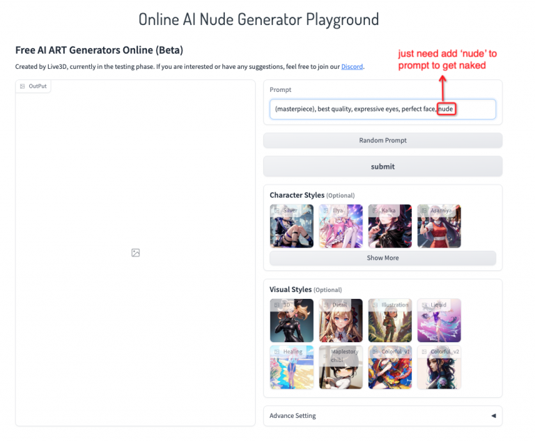 How To Use Live D Ai Tool To Generate Nude