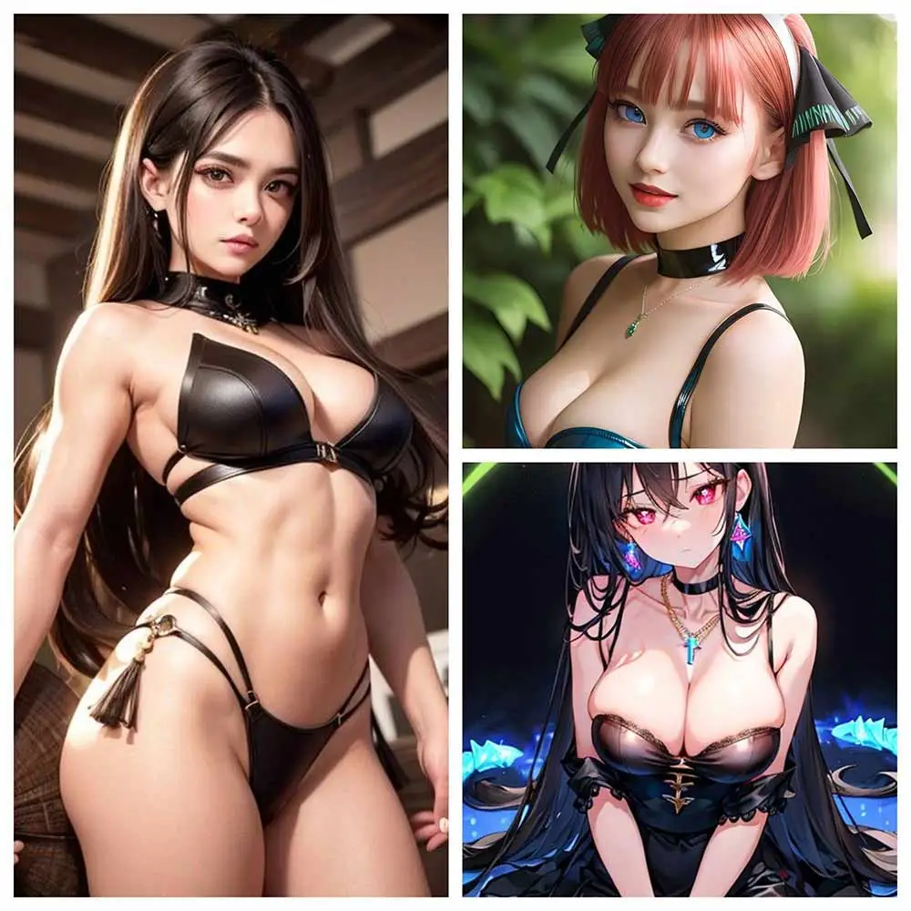 Realistic and Anime AI nude art