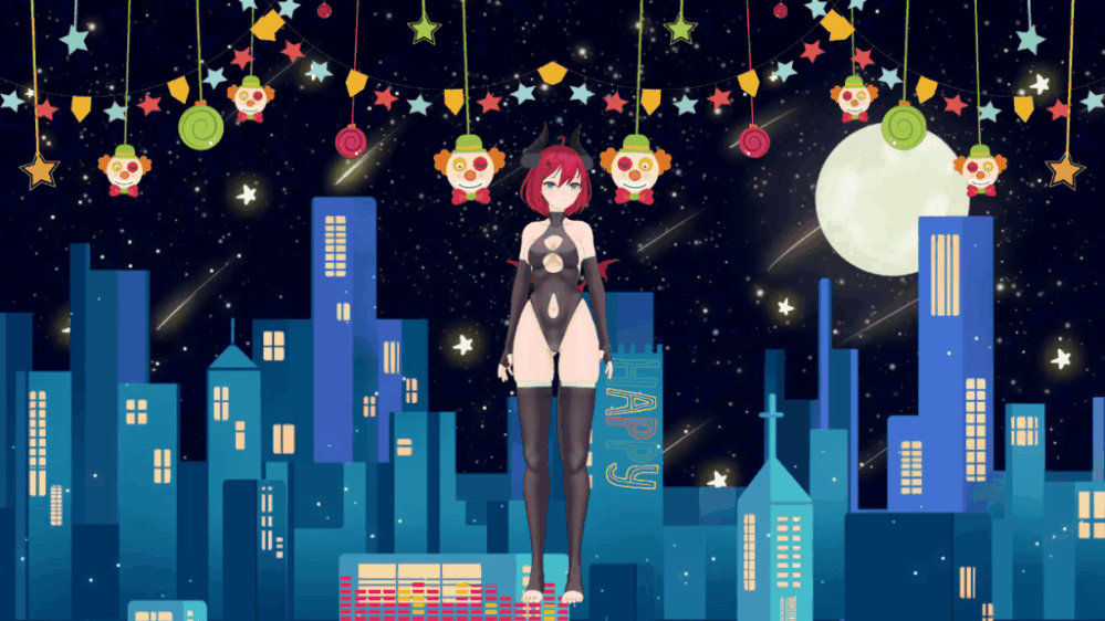vtuber background with avatar