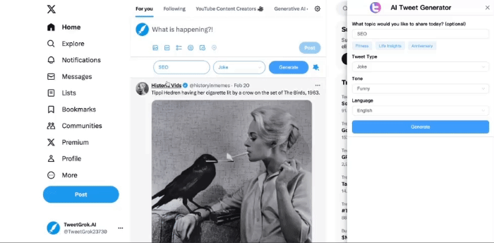 Tweet Grok - Tweet Grok AI Tool for creative generator and social