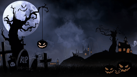 Halloween midnight vtuber background