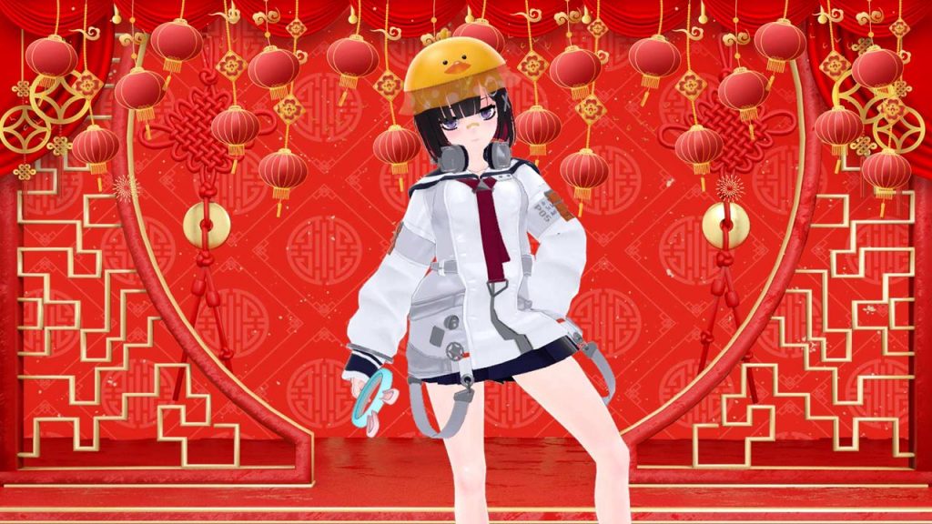 VTuber Background with avatar- Chinese new year