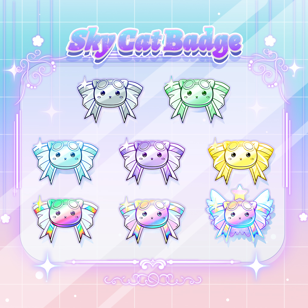 Sky cat - badges