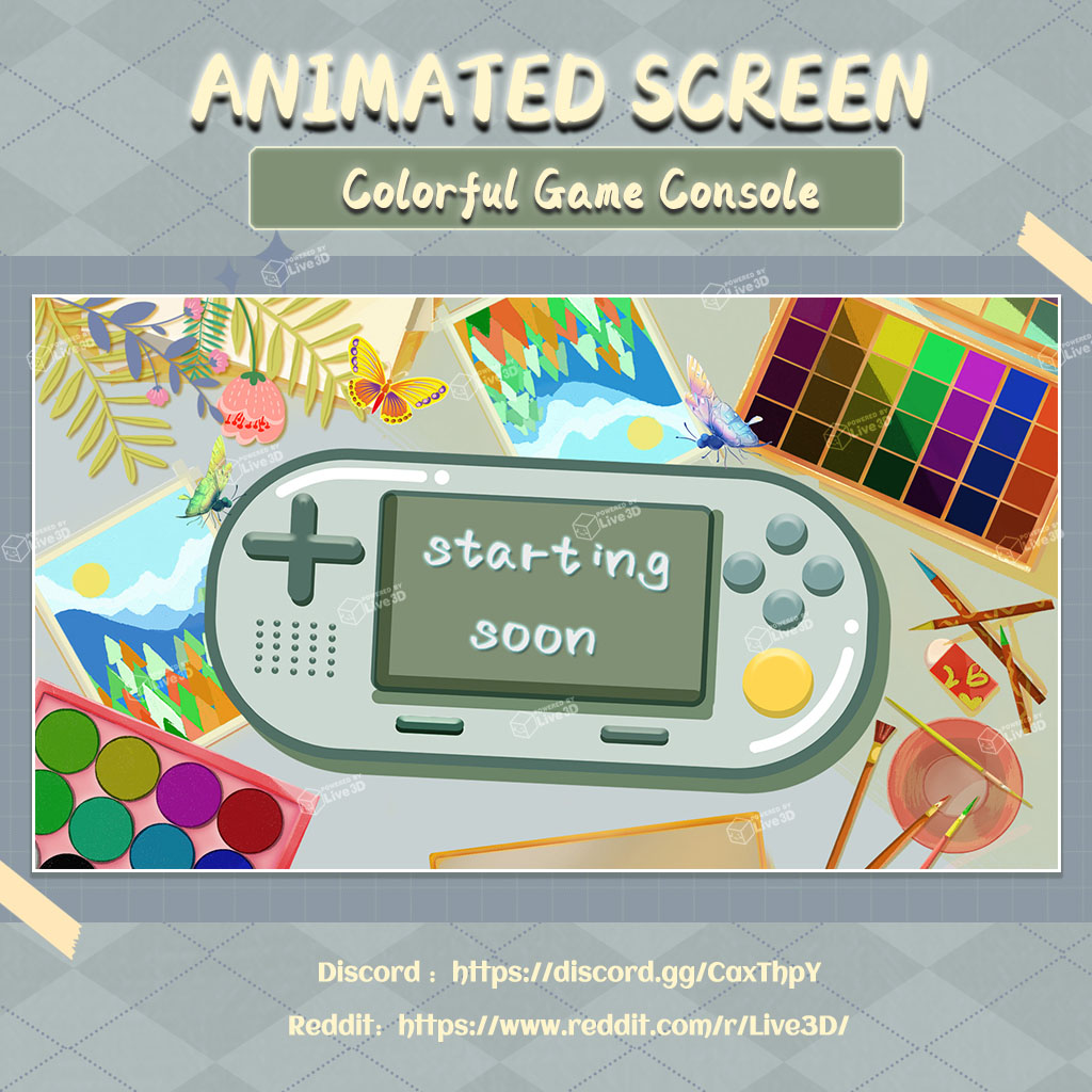 colorful Game Console - Animated Screen