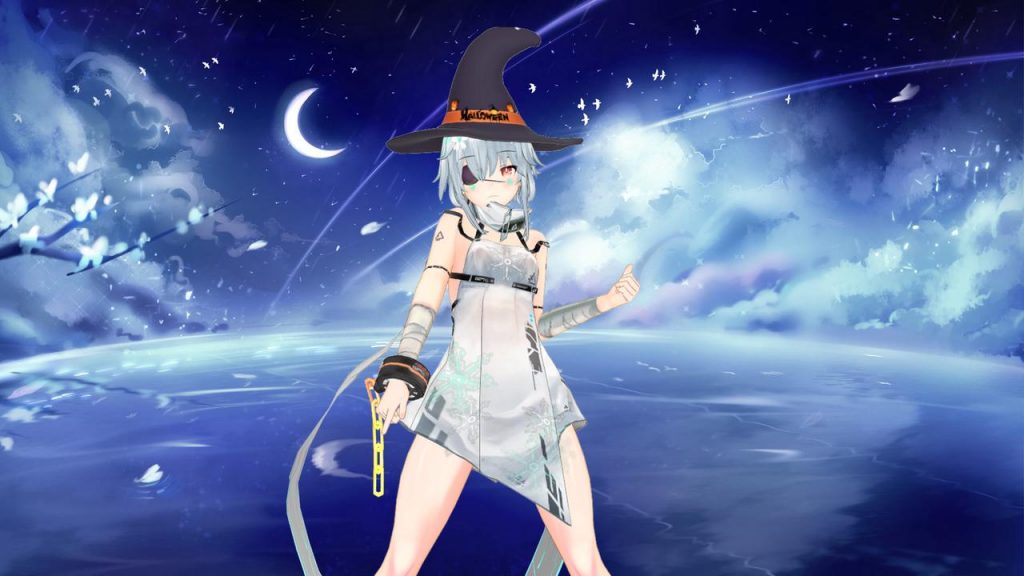 VTuber Background with avatar- Moon night