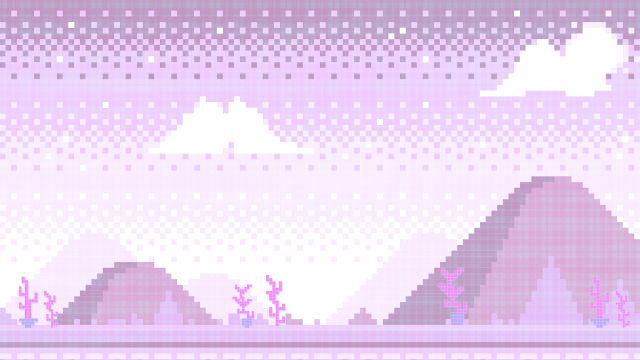Pixel pink vtuber background