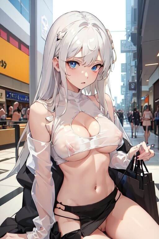 Undressed AI anime character