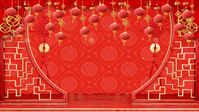 Chinese new year vtuber background