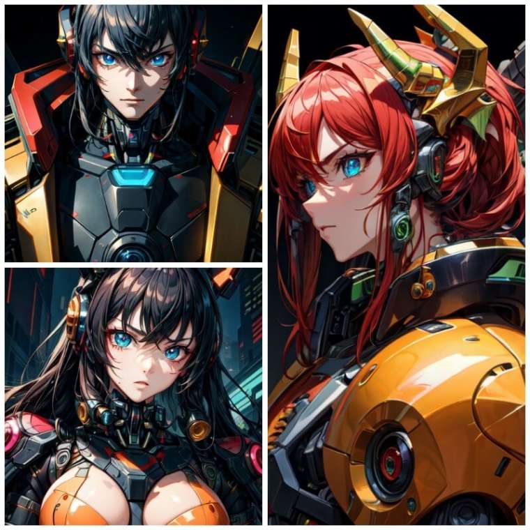 Asked AI to make me a few characters from a cyberpunk like Anime : r/aiArt