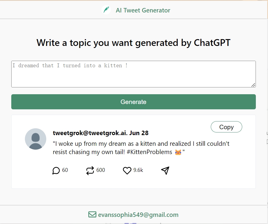 AI Twitter Generator