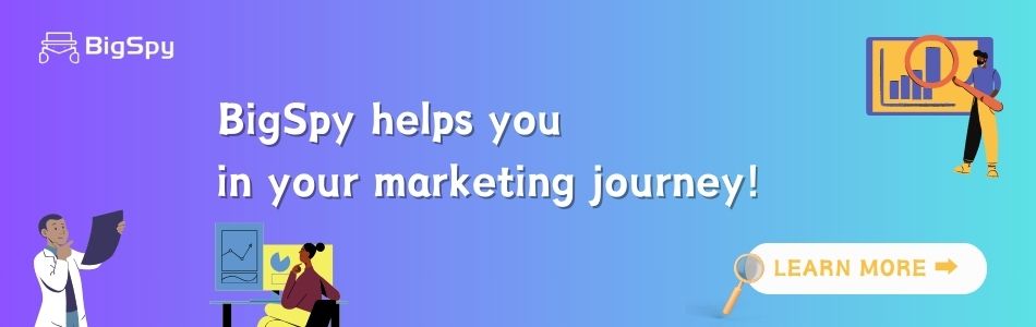 BigSpy helps you in your marketing journey!