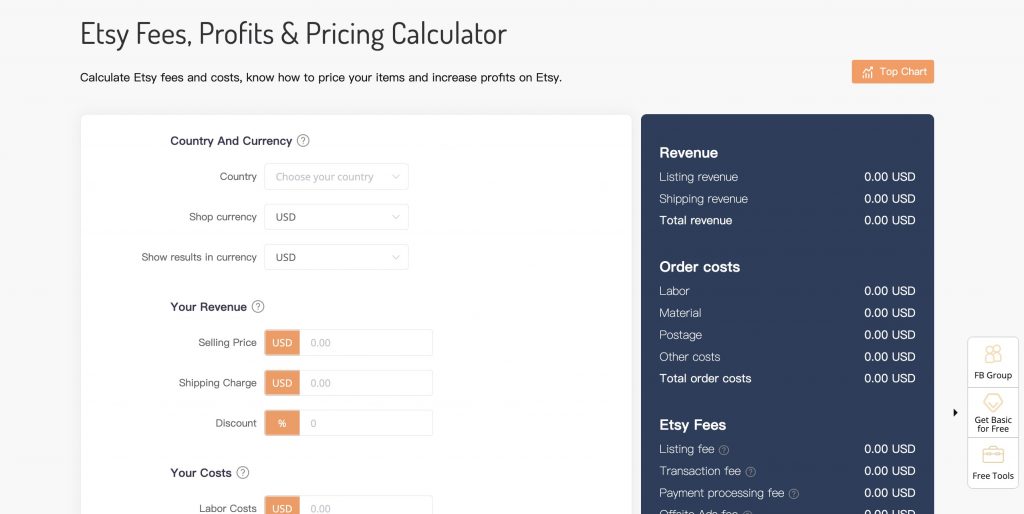 etsy profit calculator