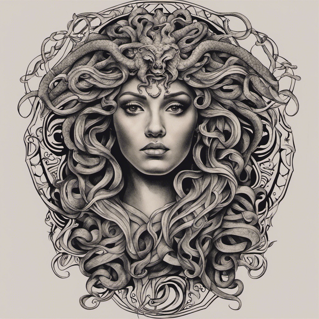 Medusa Gorgons tattoo design - TattooVox Professional Tattoo Designs Online