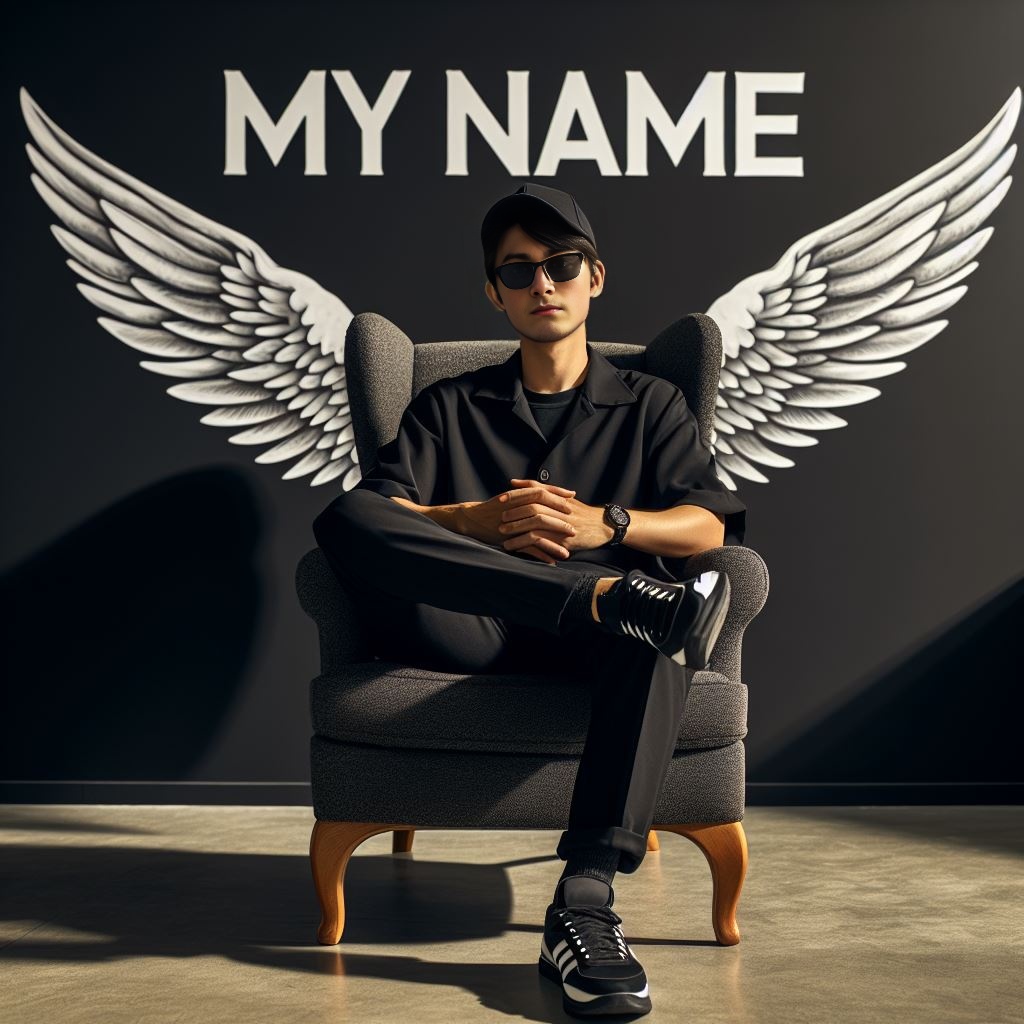 Create 3D AI Wings Name Image By Your Face | Bing + Remaker AI