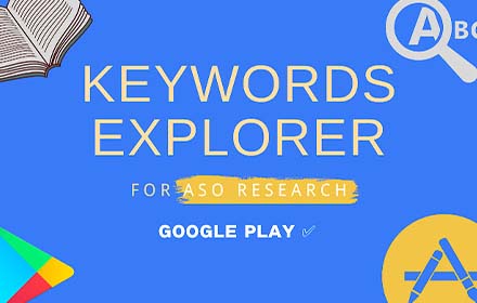free aso tool - Keywords Explorer For Google Play Store (ASO)