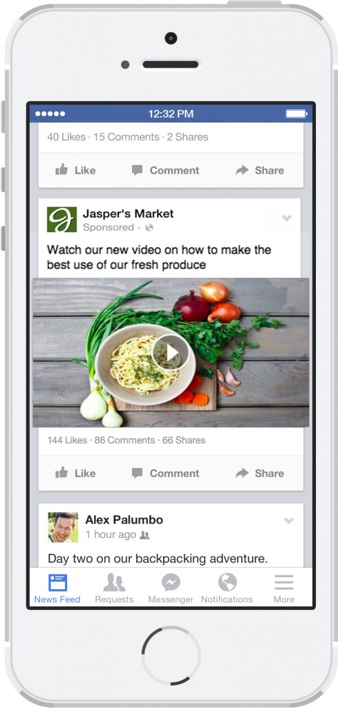how to make a facebook ad: Create short content