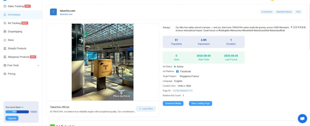 Detailed Ad Info