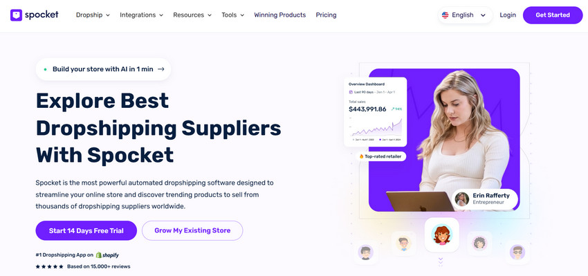 spocket dropshipping website
