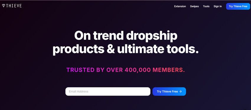 thieve dropshipping product research