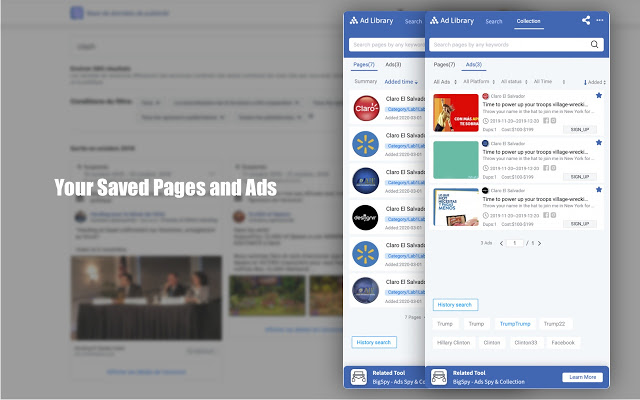 AdLibrary Helper is a great tool for Facebook™ Ad Library. 