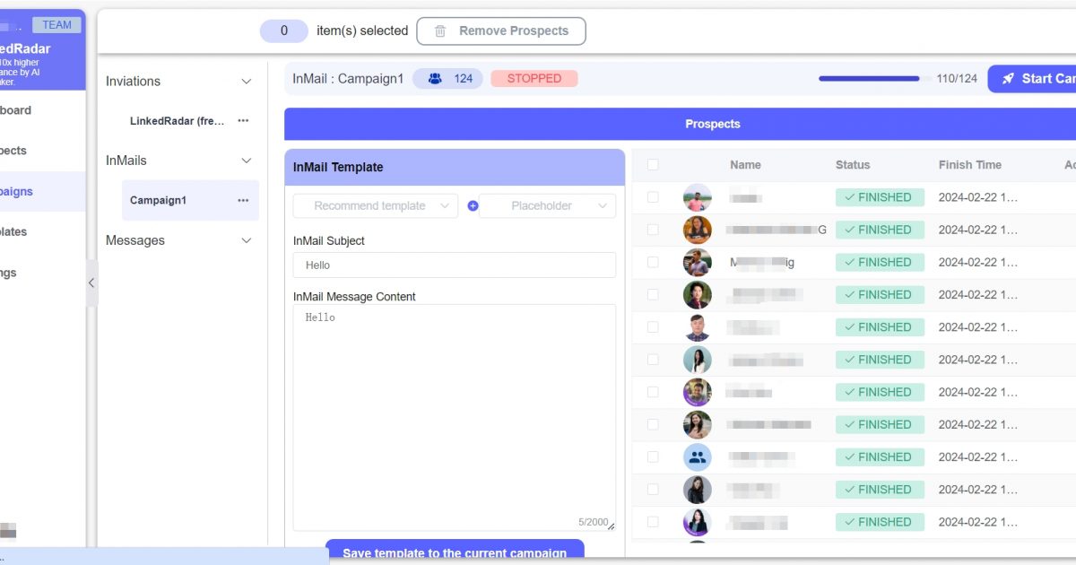 How do recruiters send bulk inmail on linkedin