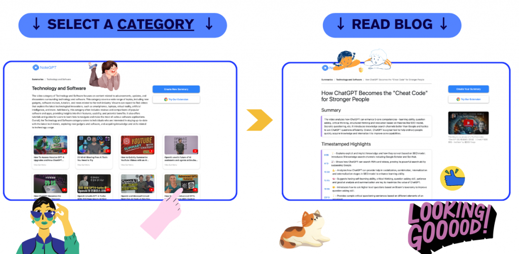 Choose a category and continue to explore Summary blogs.-NoteGPT