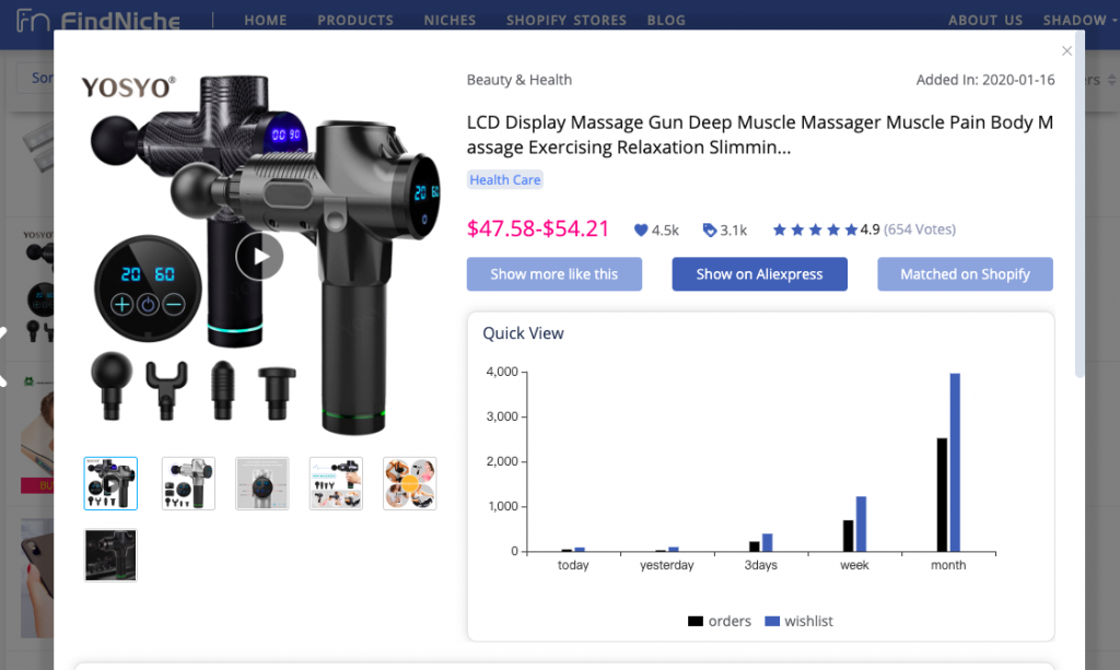 Trending Dropshipping Products To Sell In 2022- massage gun dropshipping