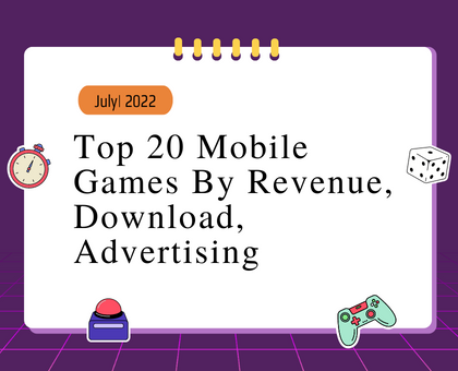 Top Mobile Games Worldwide for July 2022 by Downloads
