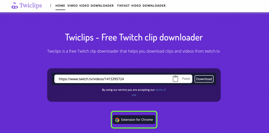 [Extension for Chrome] at Twclips.