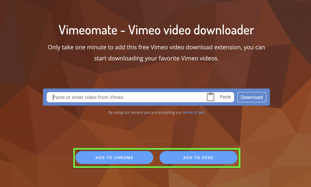 Go to Vimeomate to select