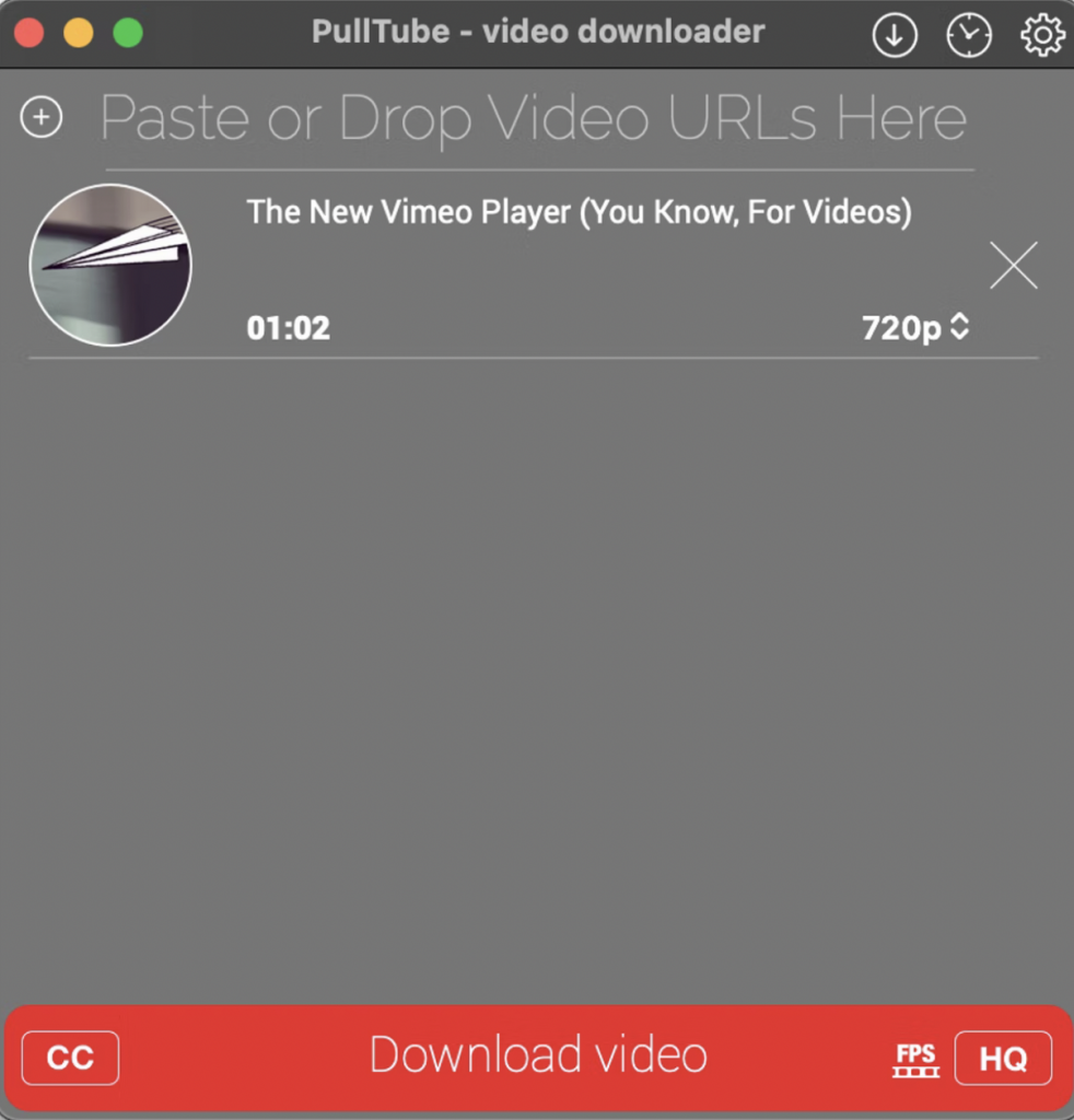 Pulltube - Powerful vimeo video downloader for Mac