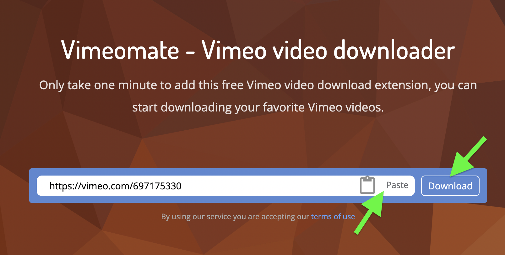 Vimeomate downloads private Videos Online
