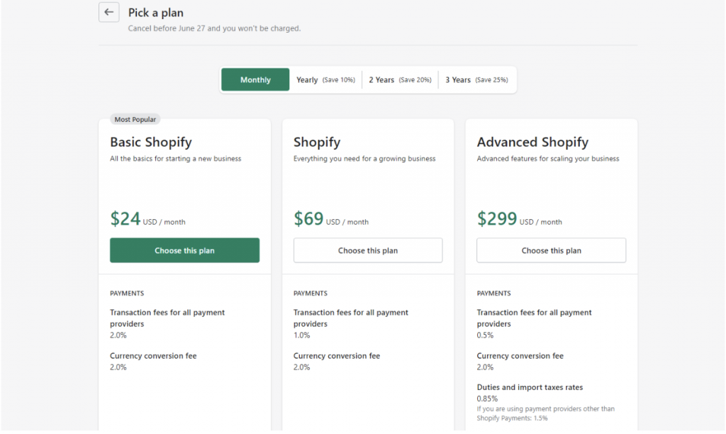 How is Shopify Pricing?