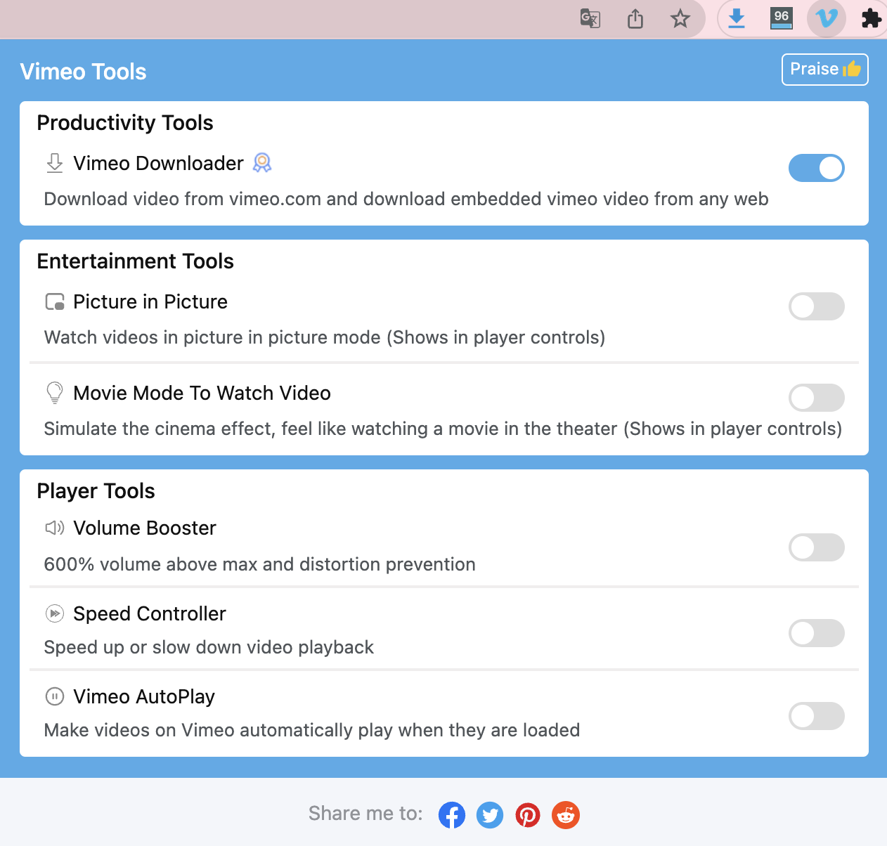 Vimeo Tools - Improve Experience