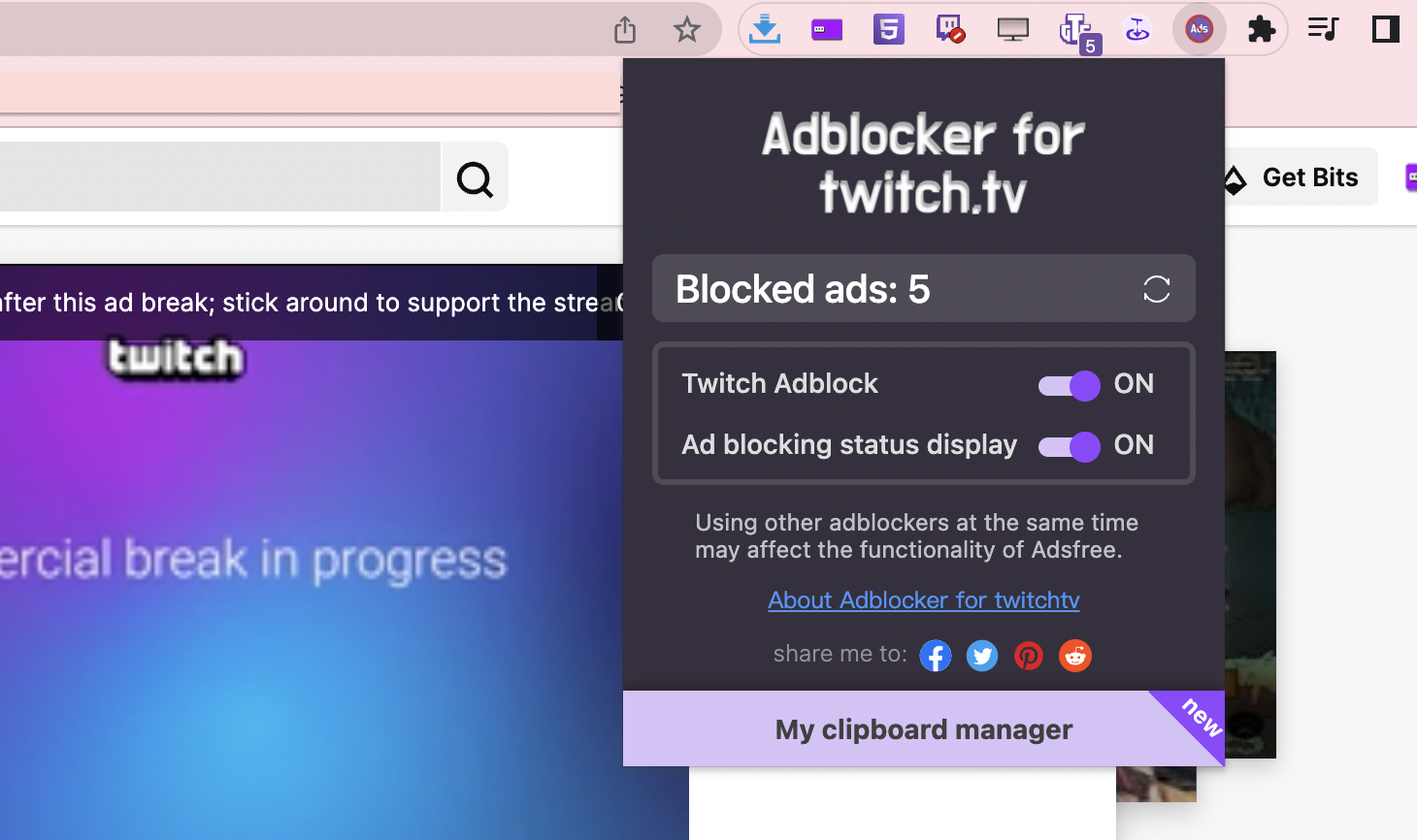 Adblocker for Twitch™ - Block Ads in Twitch Livestreams and VOD