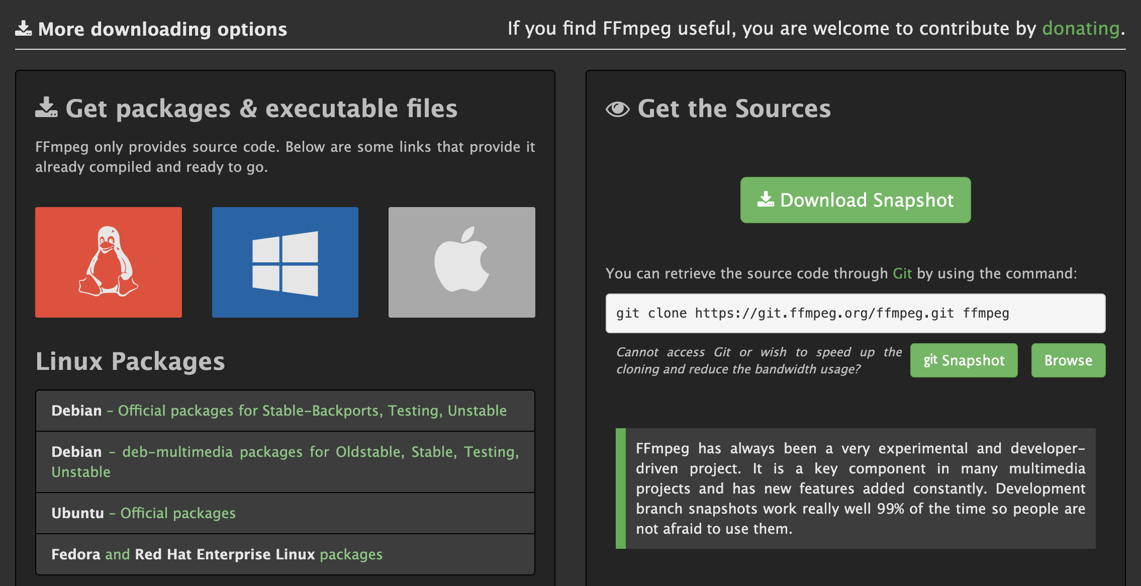 First, you need to install ffmpeg in your computer, click here to learn how to install FFmpeg: