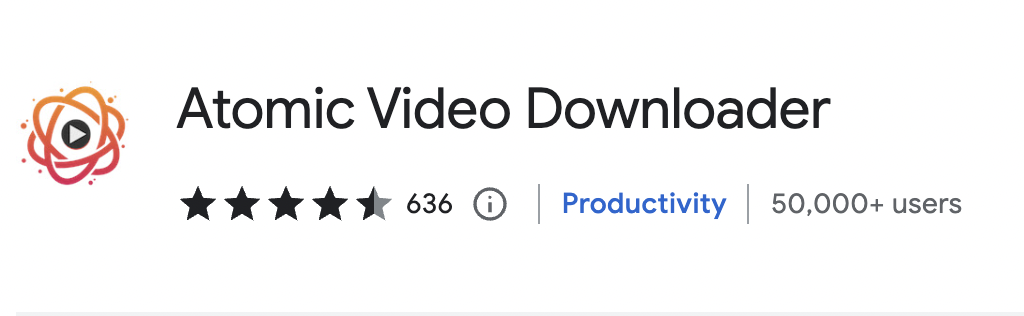 5) Atomic Video Downloader