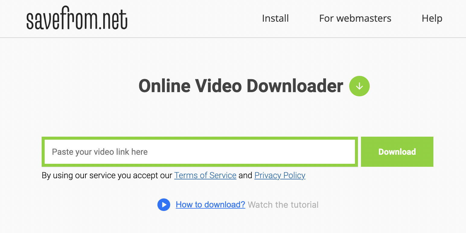 savefrom video downloader