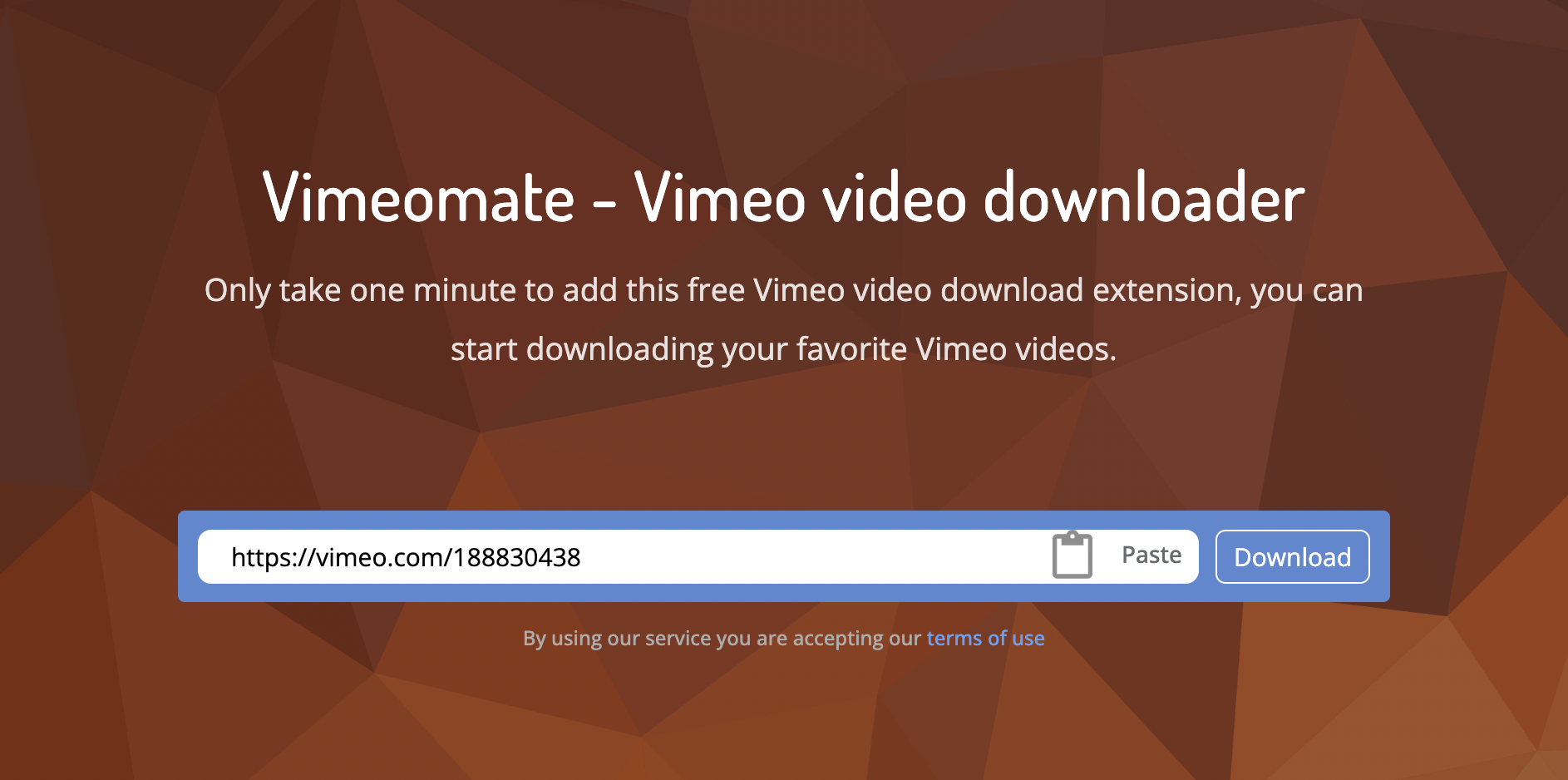 Download Vimeo video with Online Vimeo Downloader - Vimeomate