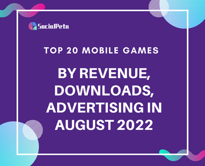 August's top mobile game downloads worldwide 