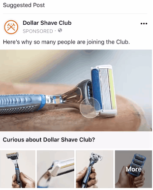 Facebook boutique column advertising