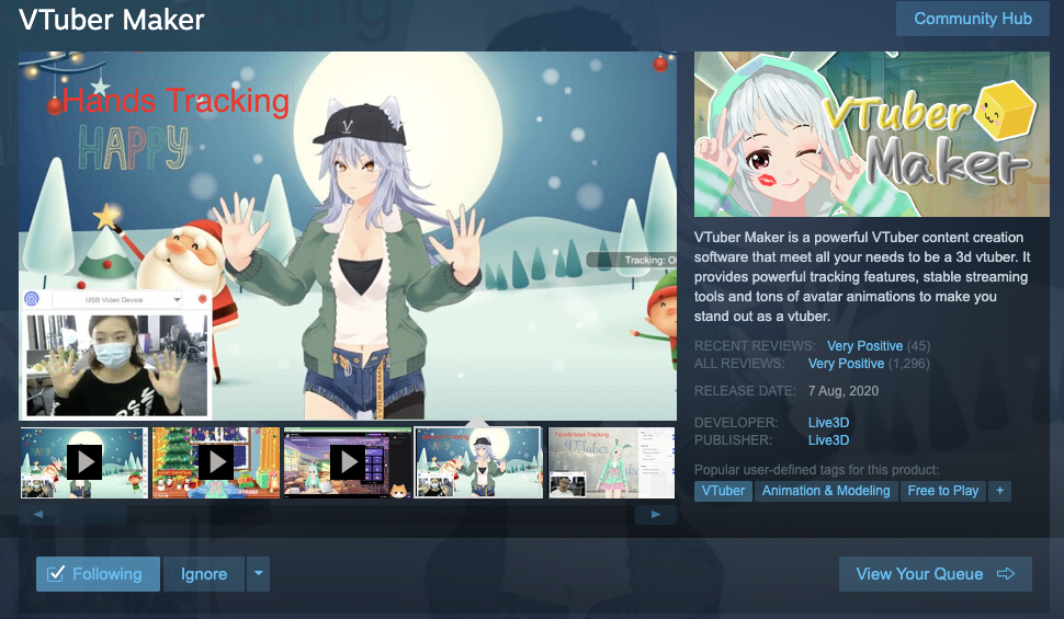 VTuber Maker on Steam