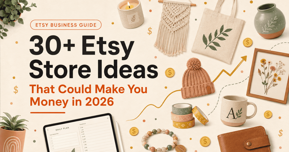 30+ Etsy Store Ideas That Could Make You Money in 2026