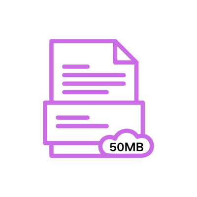 Handles Large Files Up to 50MB
