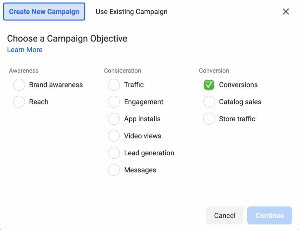 Facebook ads Reddit-choose the right campaign objective