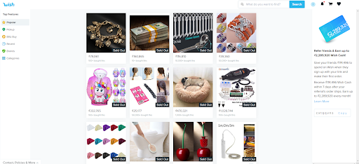 Top 20 AliExpress alternatives-Wish