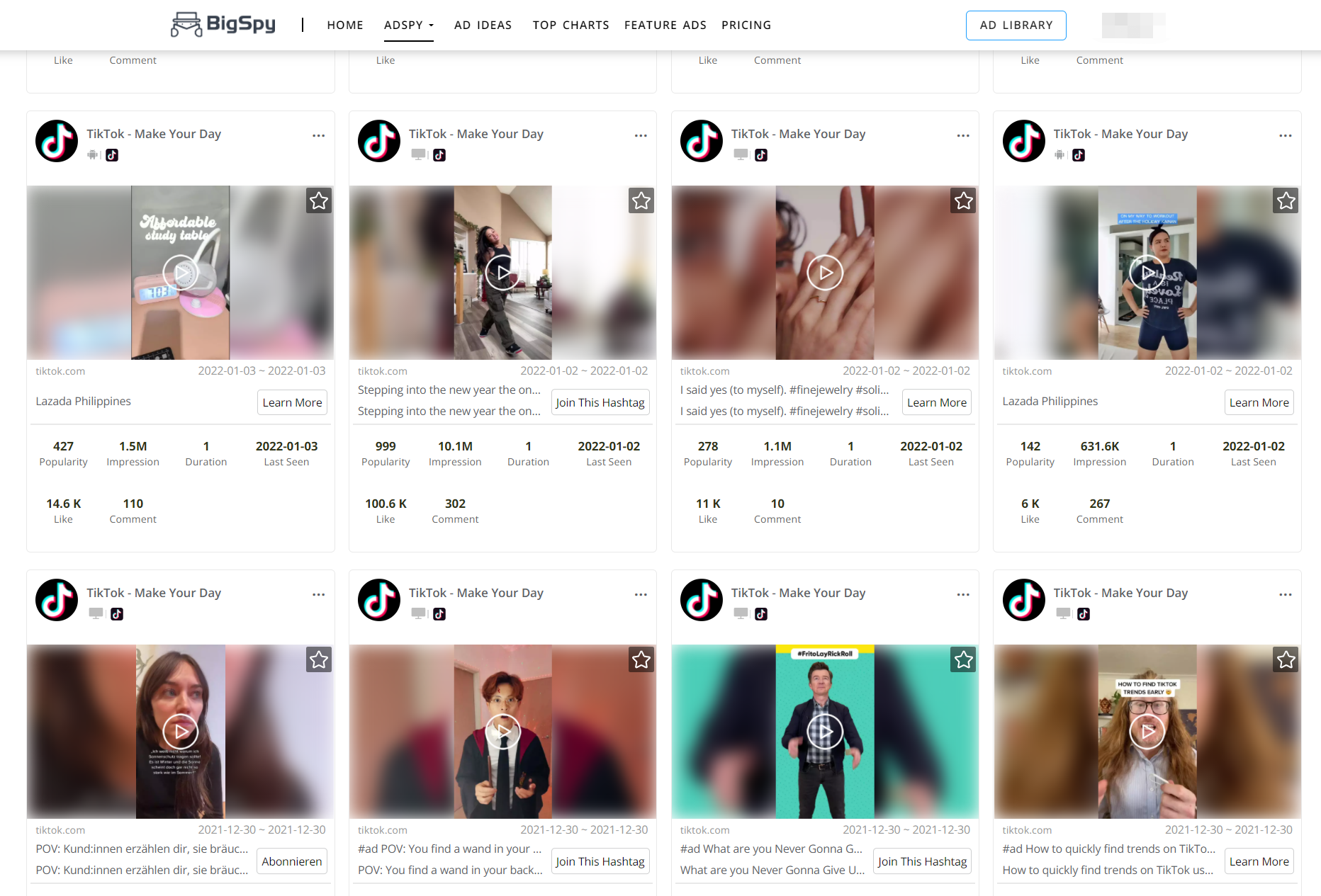 TikTok ads examples  #1 TikTok ads spy tool - Pipiads