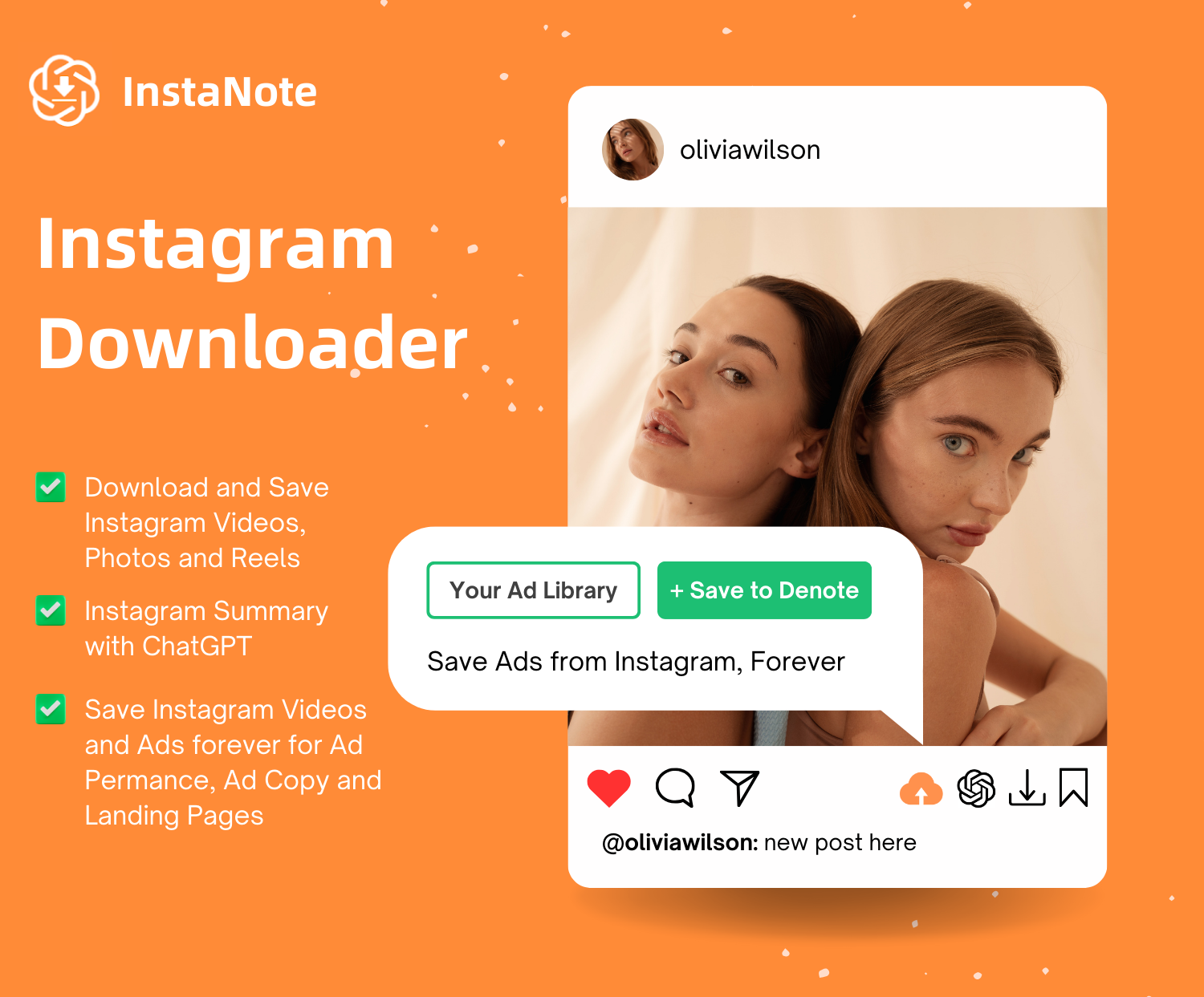 Free Instagram Video Downloader and Save Instagram to Denote