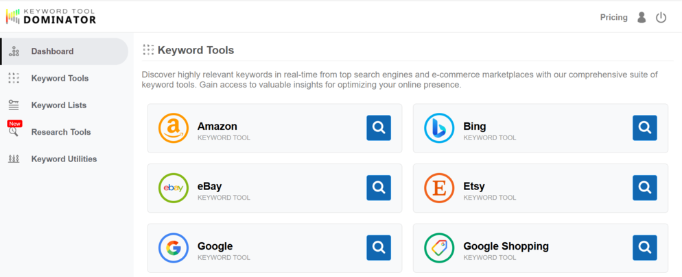 keyword tool dominator