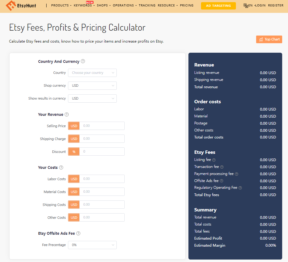 etsy fee calculator